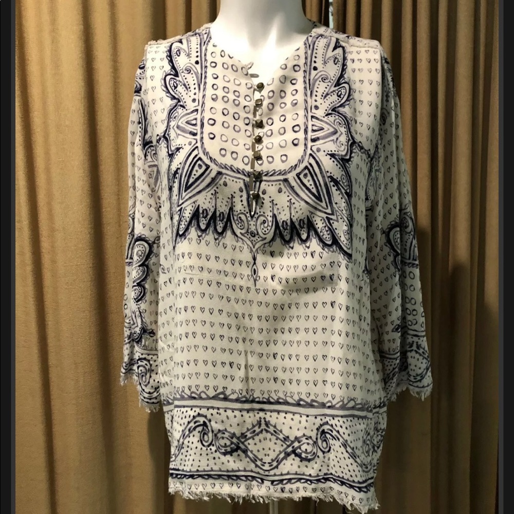 RDALAMAL BLACK FLORAL PRINTED TOP S/2